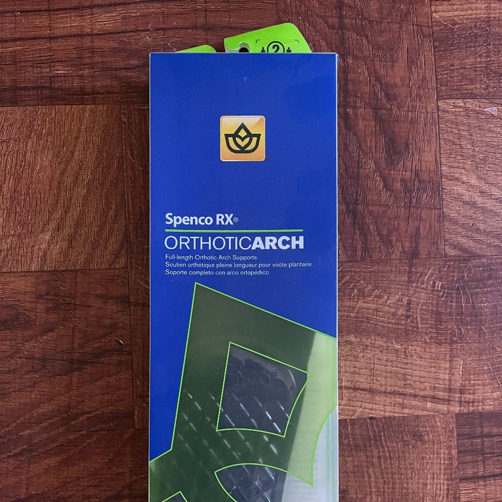 NEW Spenco RX Orthotic Arch Insole  Size:Women 7/8 - Men 6/7